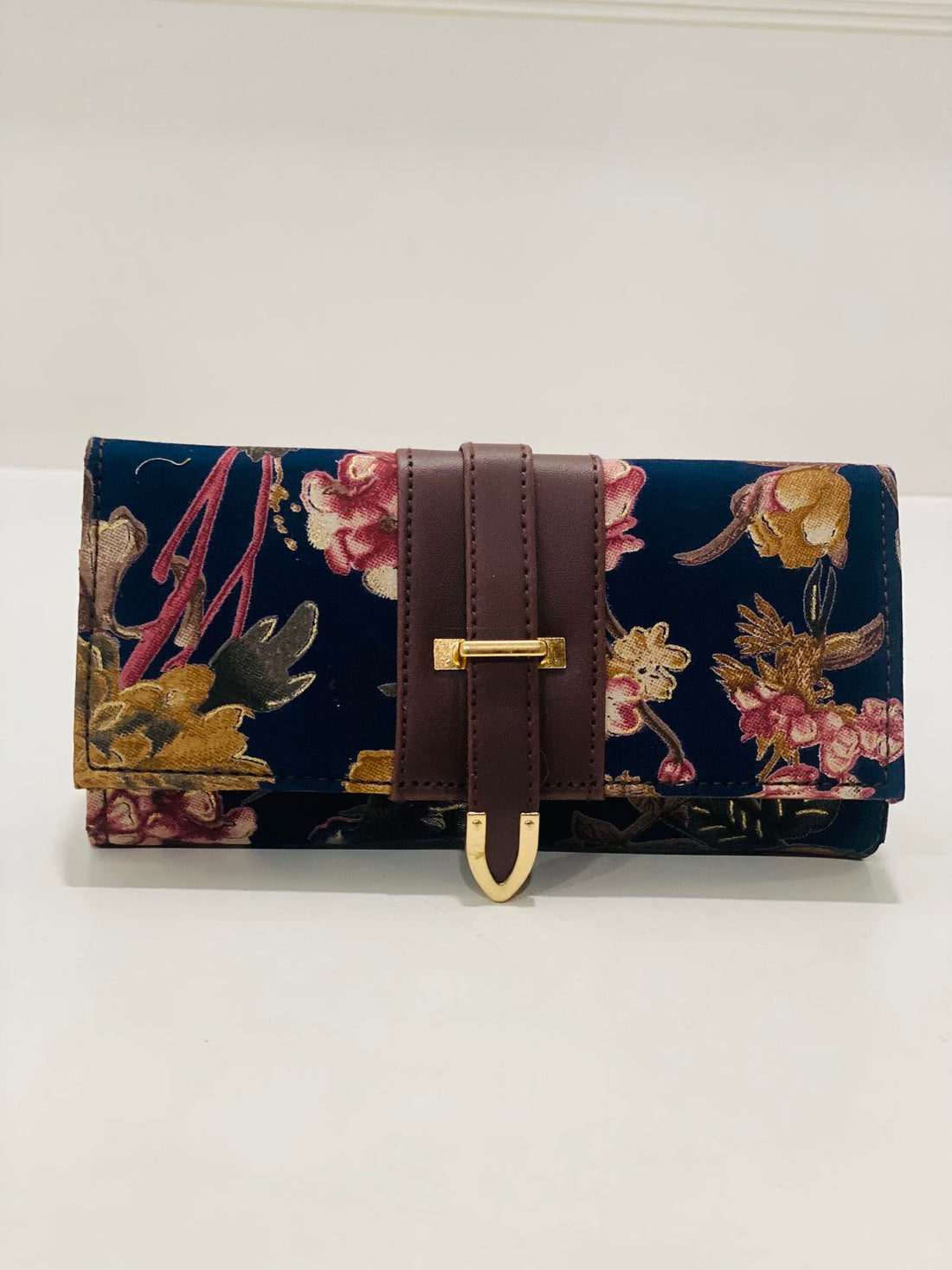Indigo Floral Wallet — original Shigora product photo
