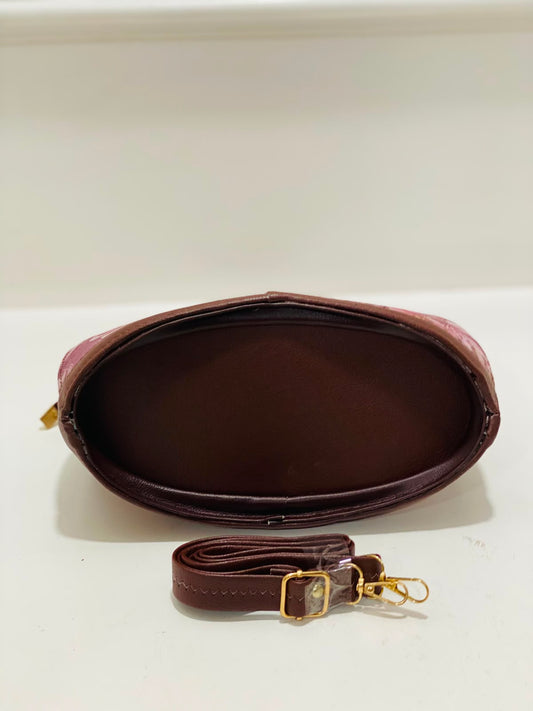 Violet Bloom Satchel Bag