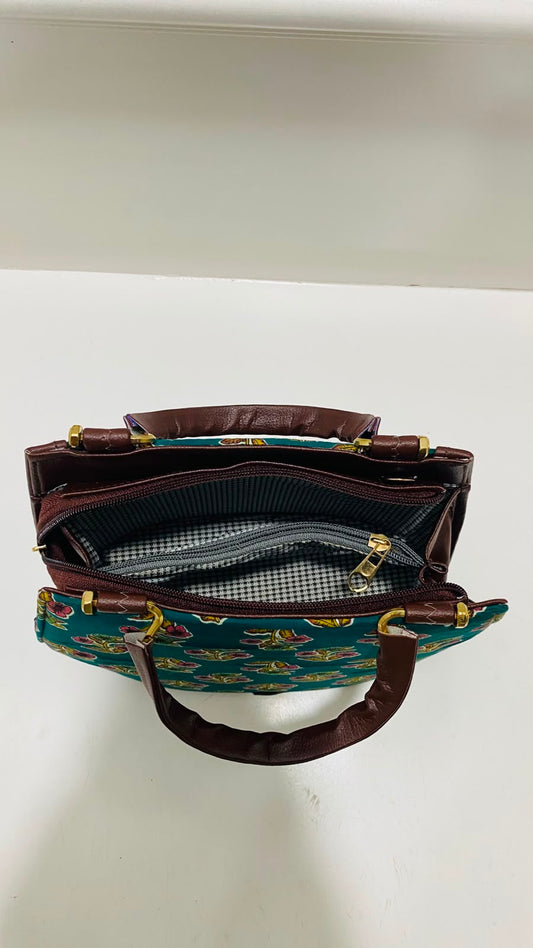 Olive Mosaic Satchel Bag