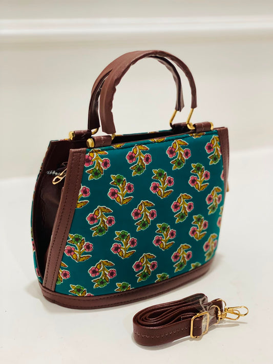 Olive Mosaic Satchel Bag