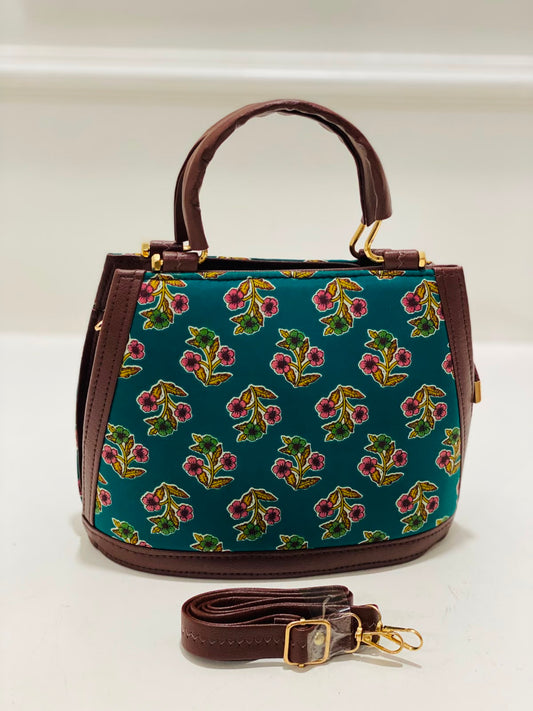 Olive Mosaic Satchel Bag
