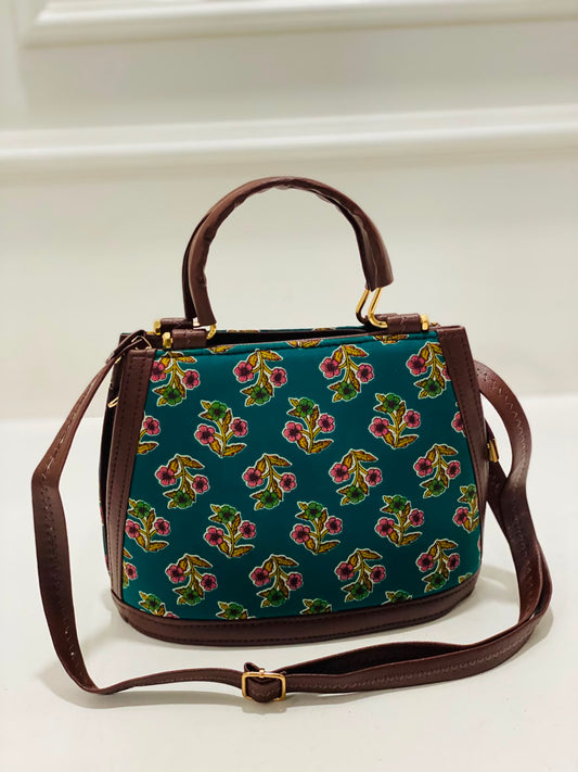 Olive Mosaic Satchel Bag