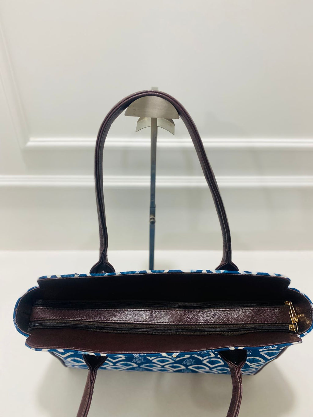 Aqua Blue  Spacious Classic Office bag with laptop partition