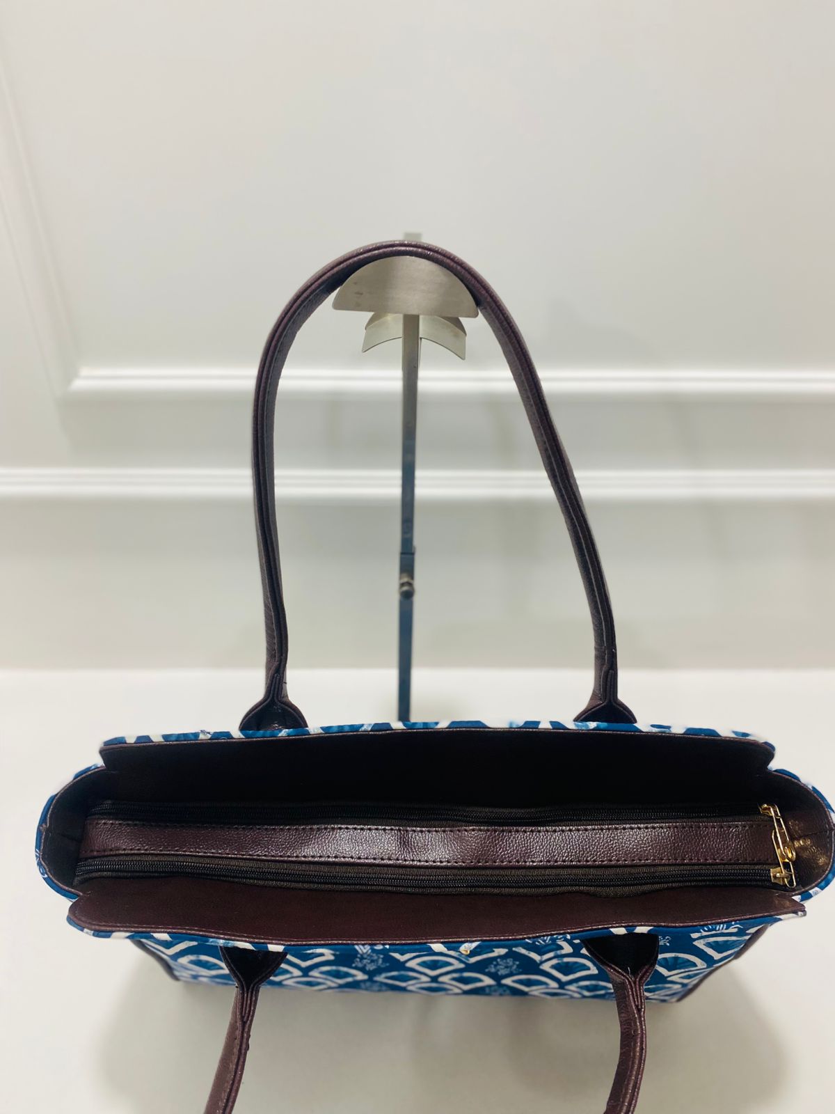 Aqua Blue  Spacious Classic Office bag with laptop partition