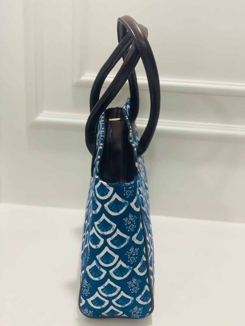 Aqua Blue  Spacious Classic Office bag with laptop partition