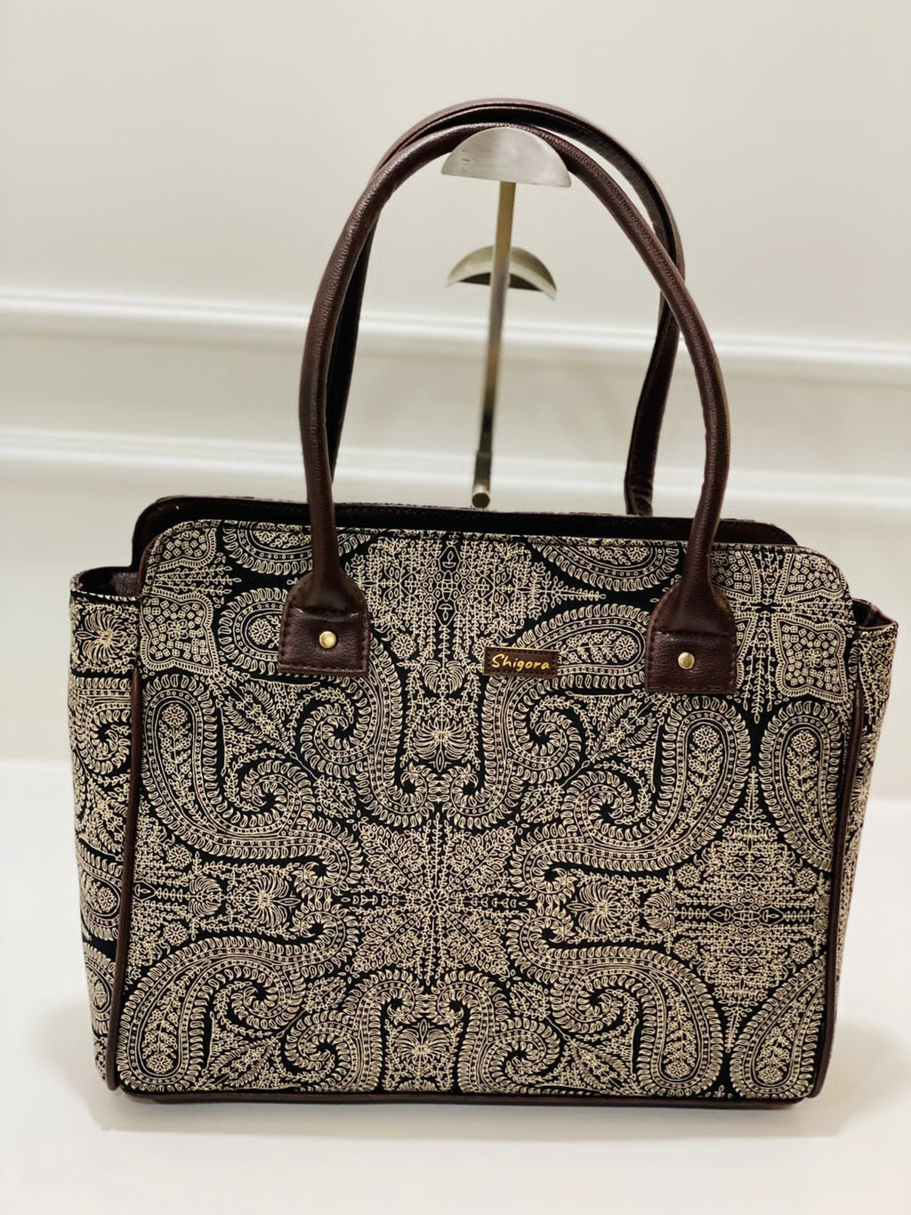 Black Mandla  Spacious Classic Office bag with laptop partition