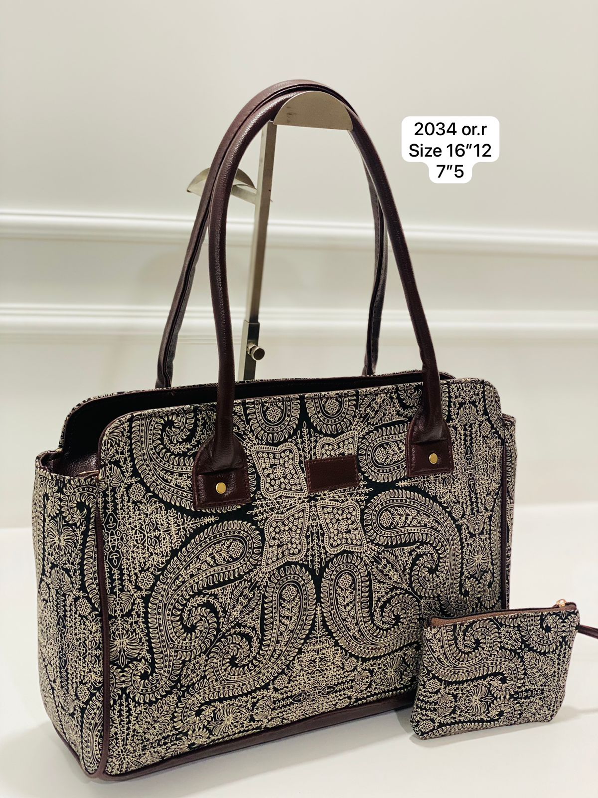 Black Mandla  Spacious Classic Office bag with laptop partition