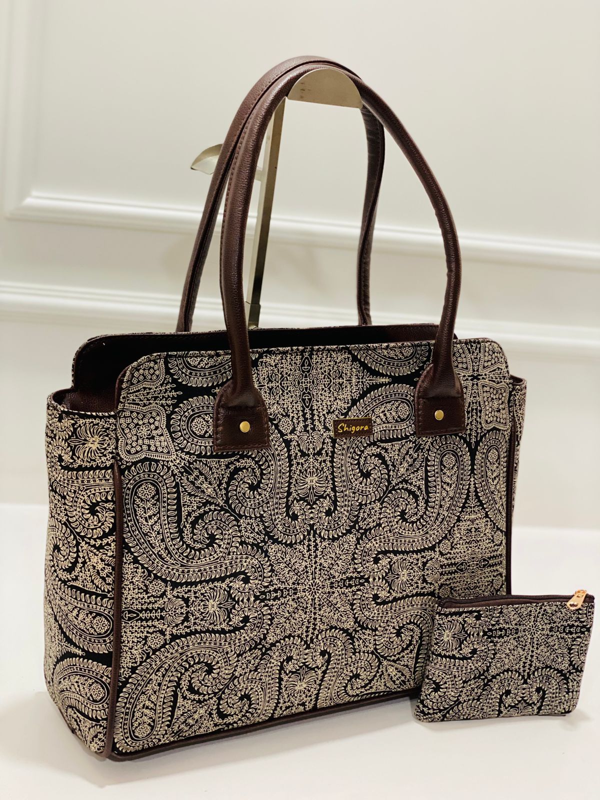 Black Mandla  Spacious Classic Office bag with laptop partition