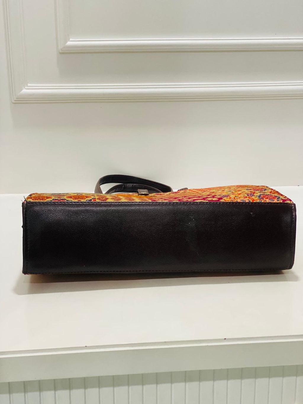 Vintage Patchwork Laptop Bag with Matching Zip Pouch