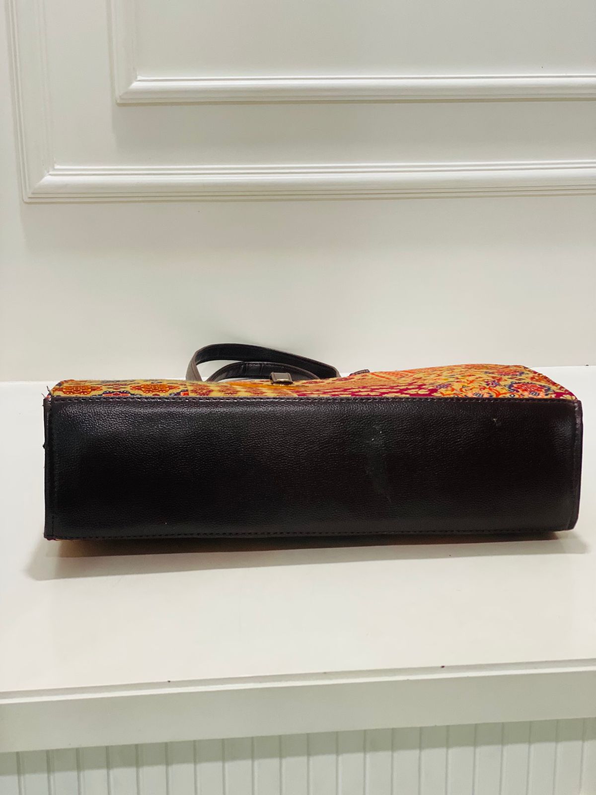 Vintage Patchwork Laptop Bag with Matching Zip Pouch