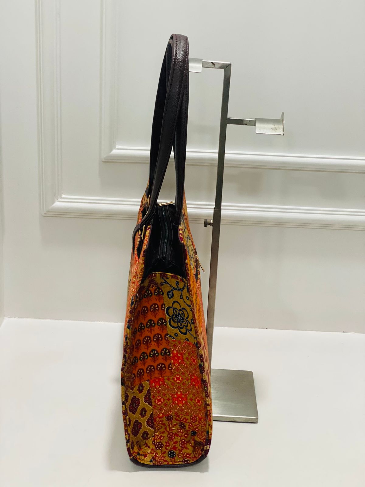 Vintage Patchwork Laptop Bag with Matching Zip Pouch