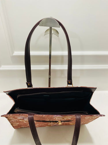 Blush Floral Tote Bag with Matching Zip Pouch | Laptop Bag | - Alternative view