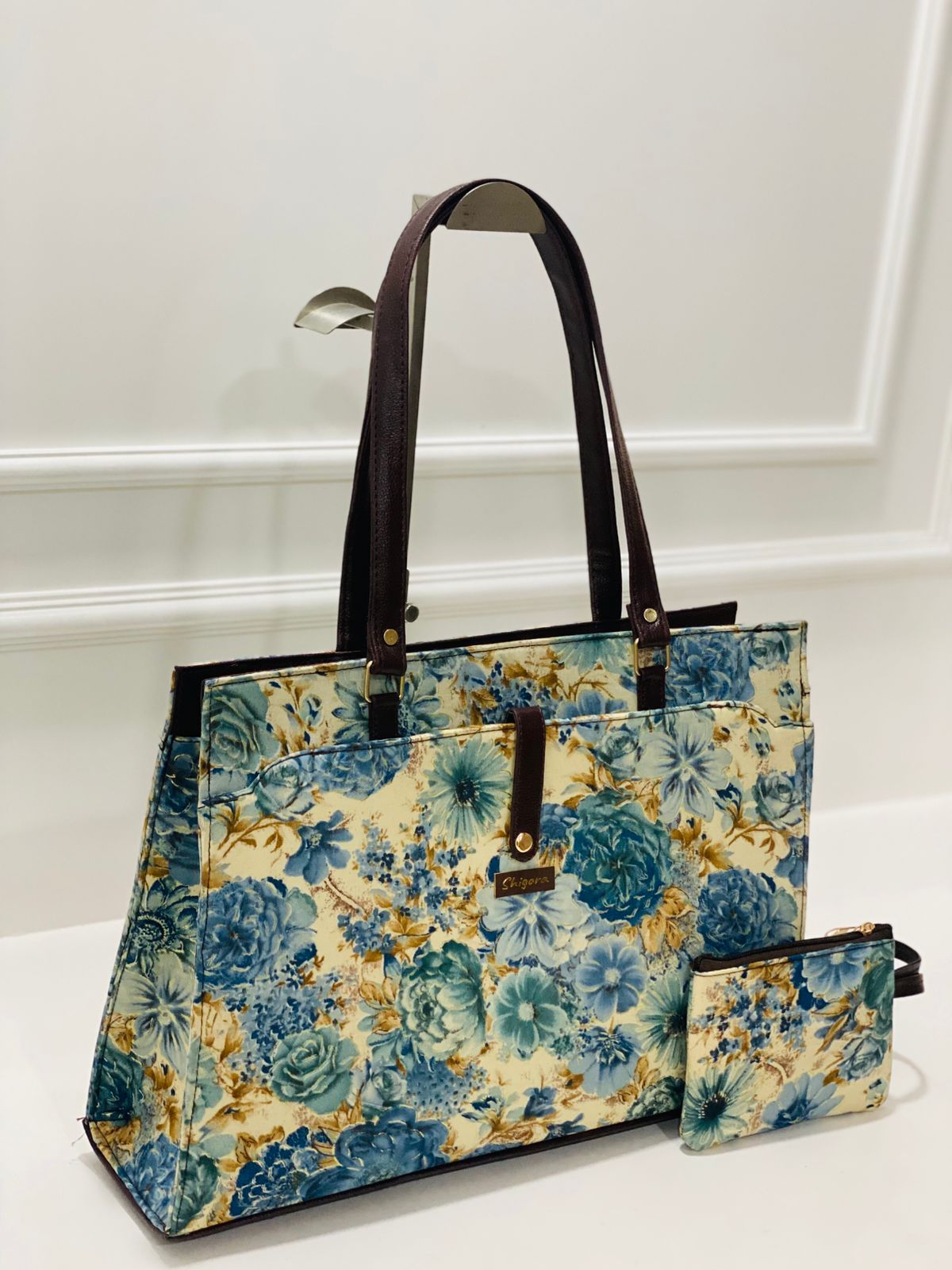 Acqua Blue Statement Laptop Bag