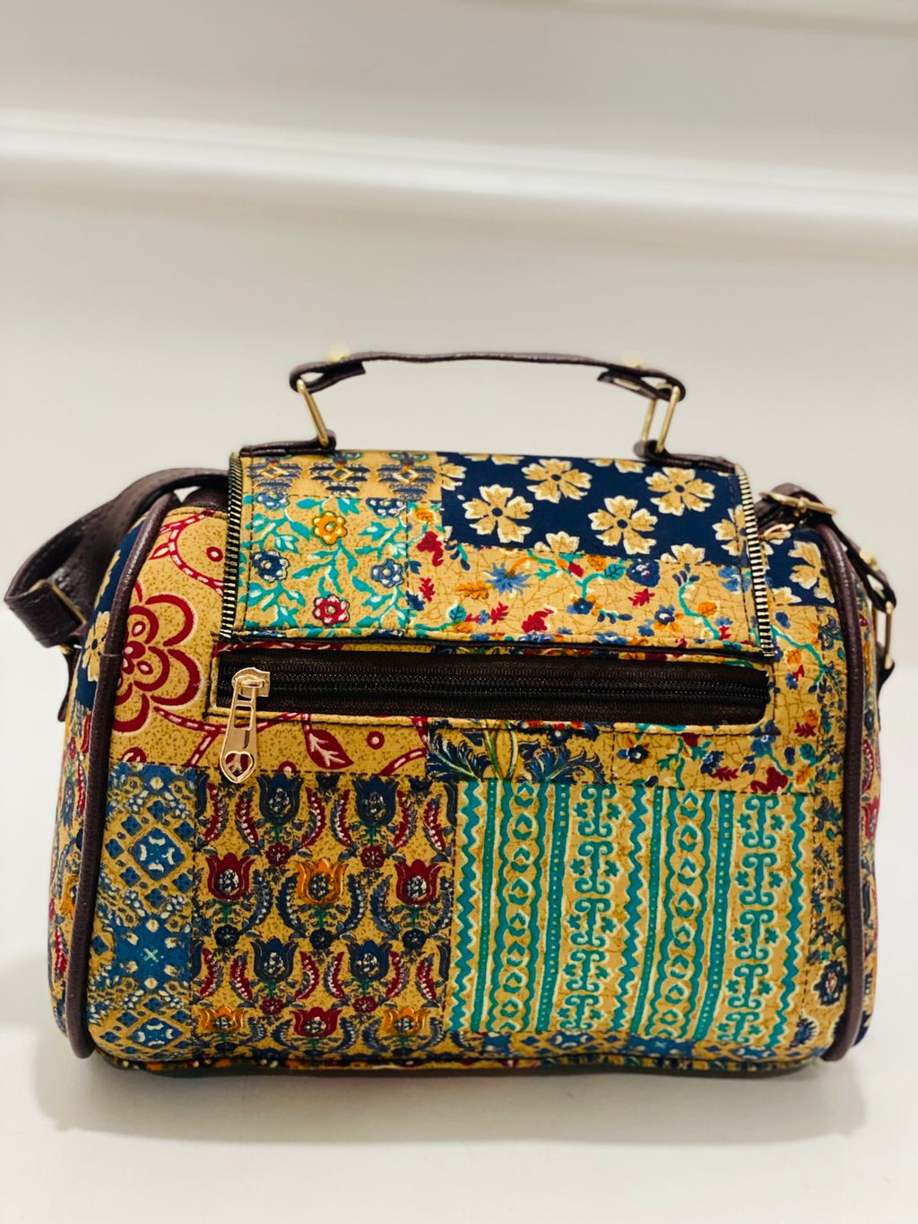 Shigora Boho Patchwork Printed Handbag