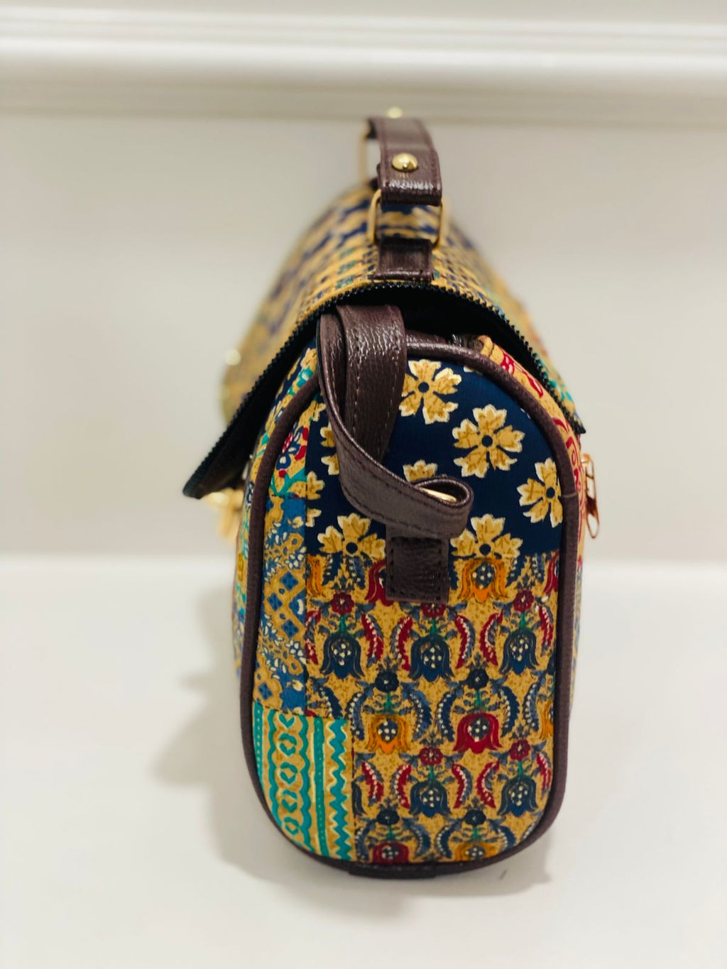 Shigora Boho Patchwork Printed Handbag