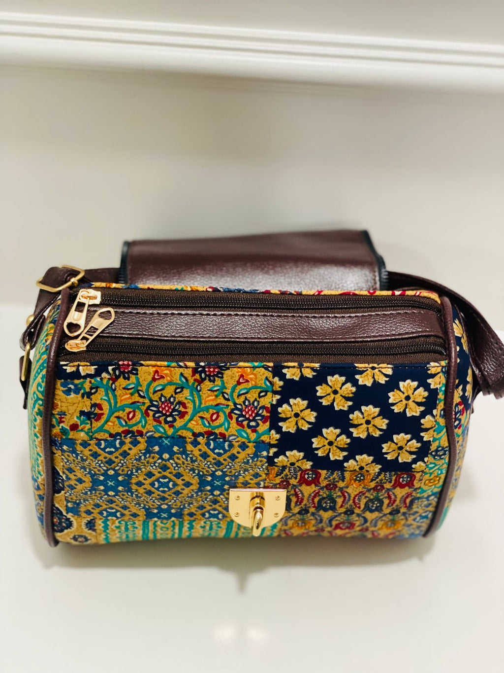 Shigora Boho Patchwork Printed Handbag