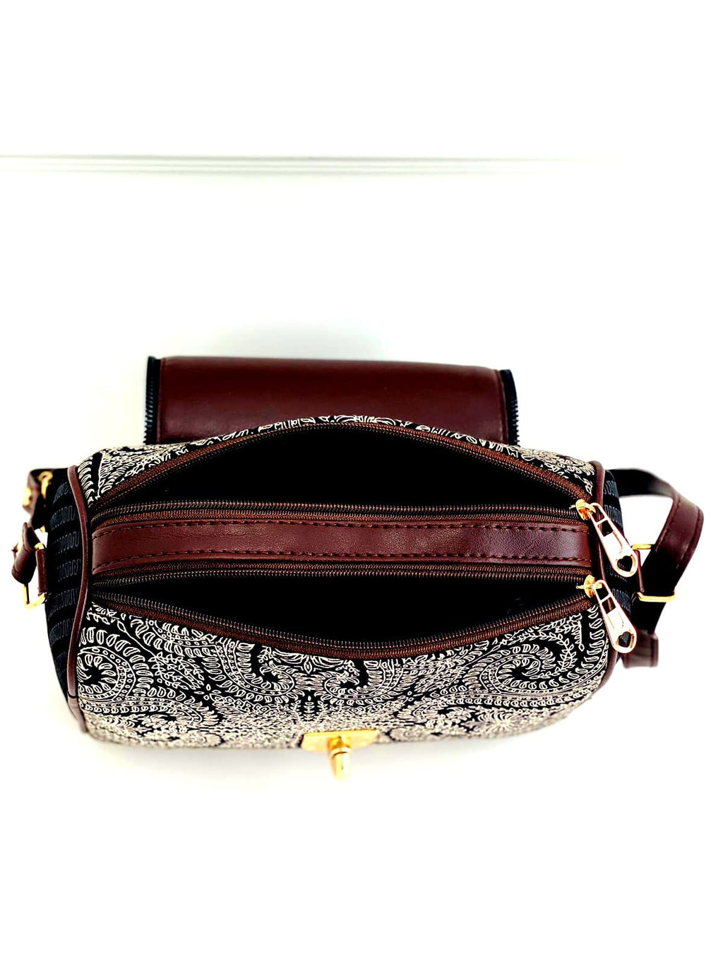 Embroidered Shoulder Bag