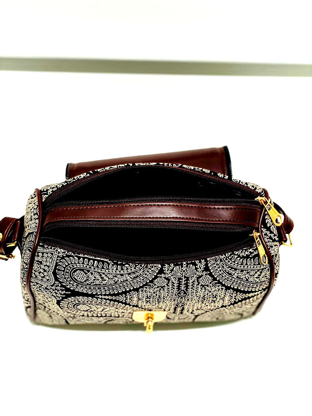 Embroidered Shoulder Bag