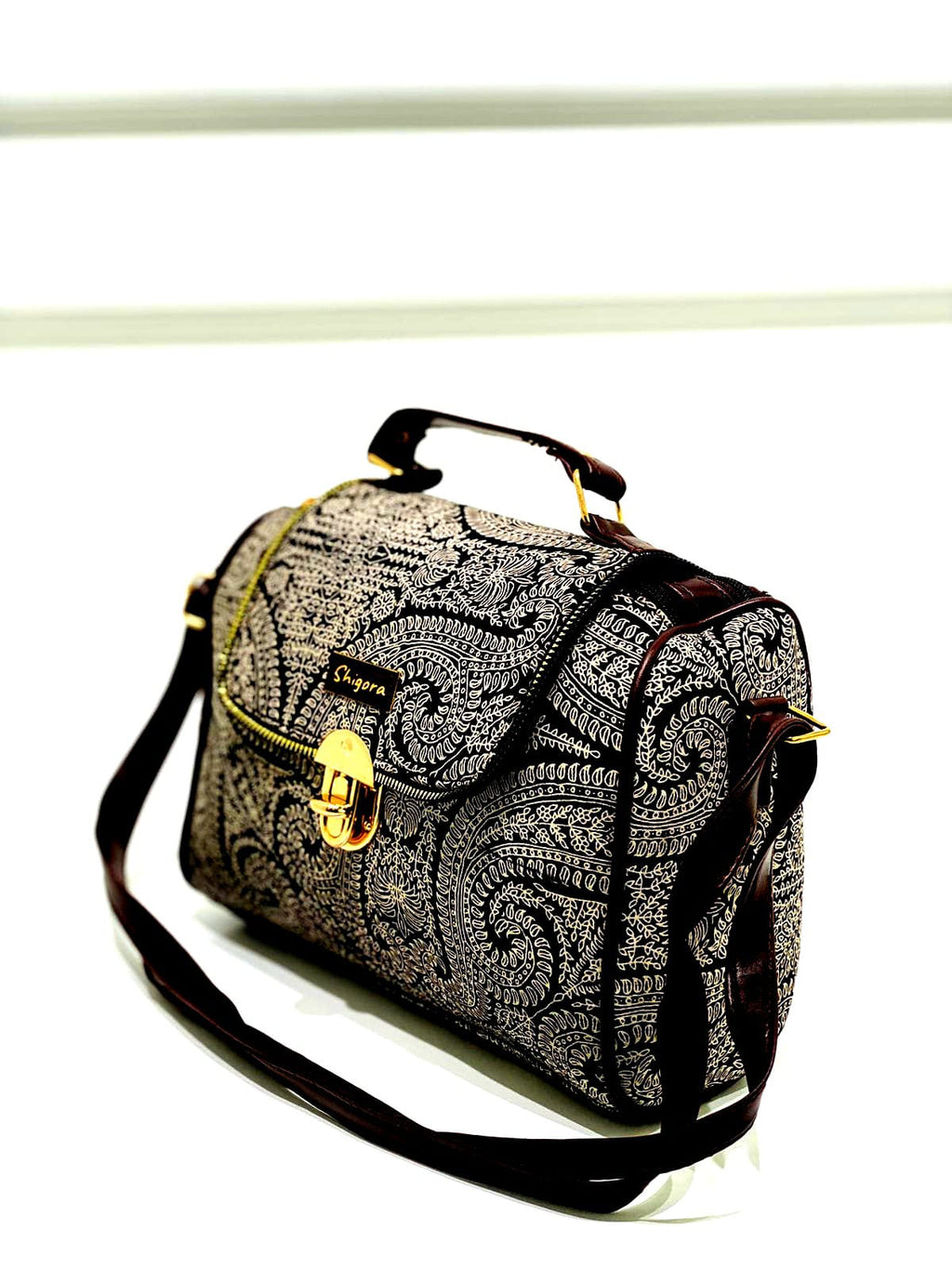 Embroidered Shoulder Bag