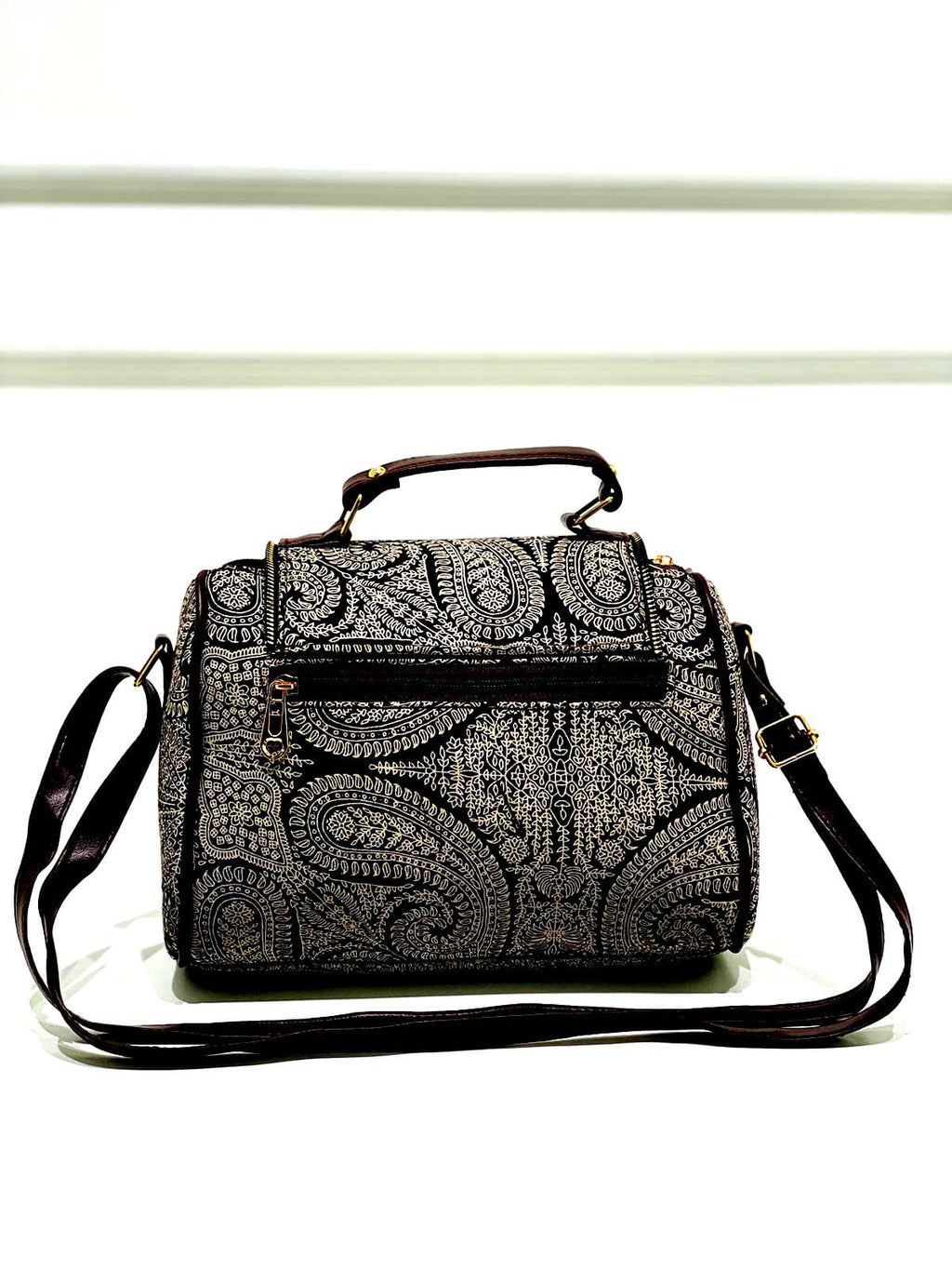 Embroidered Shoulder Bag