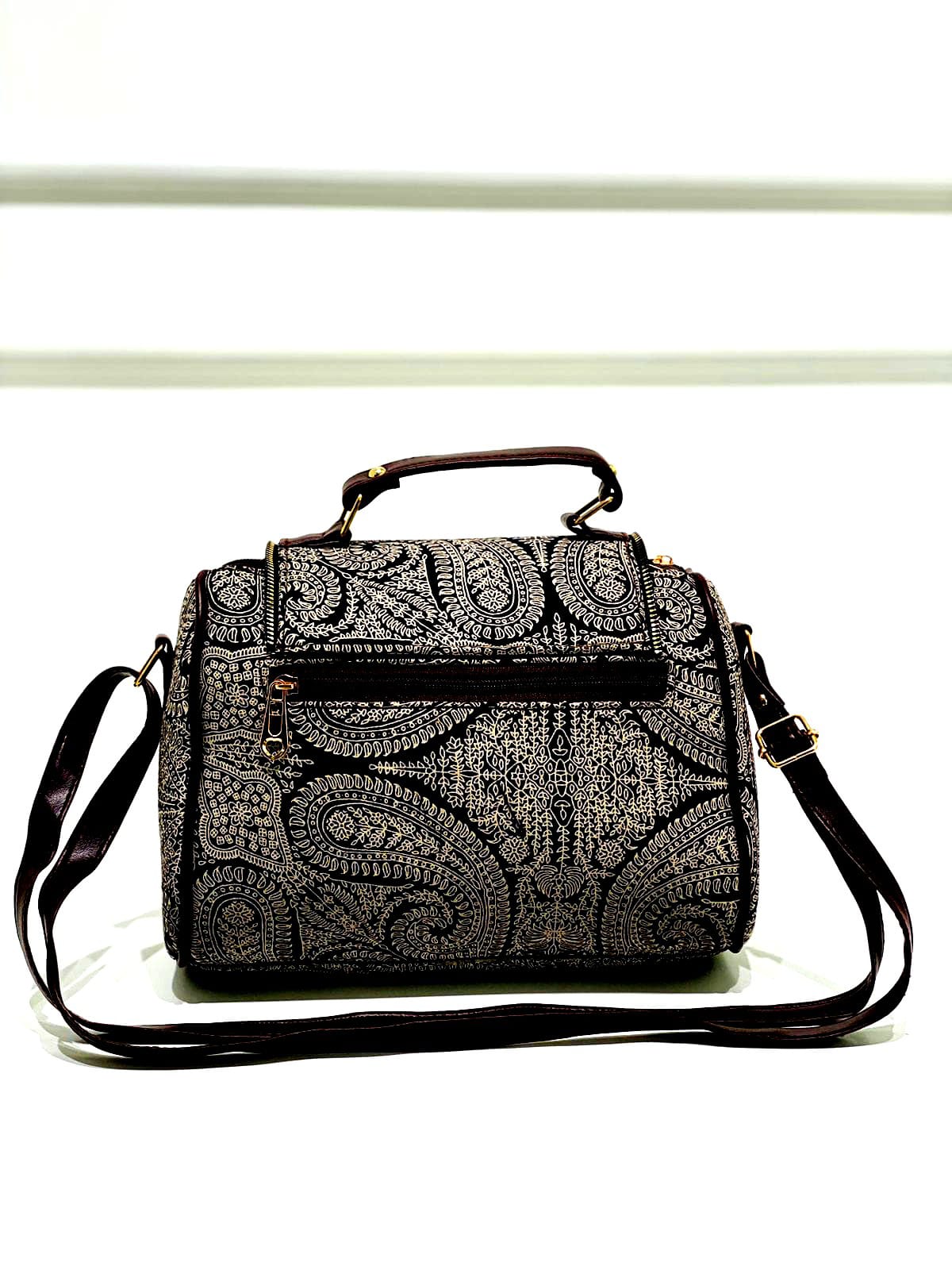 Embroidered Shoulder Bag