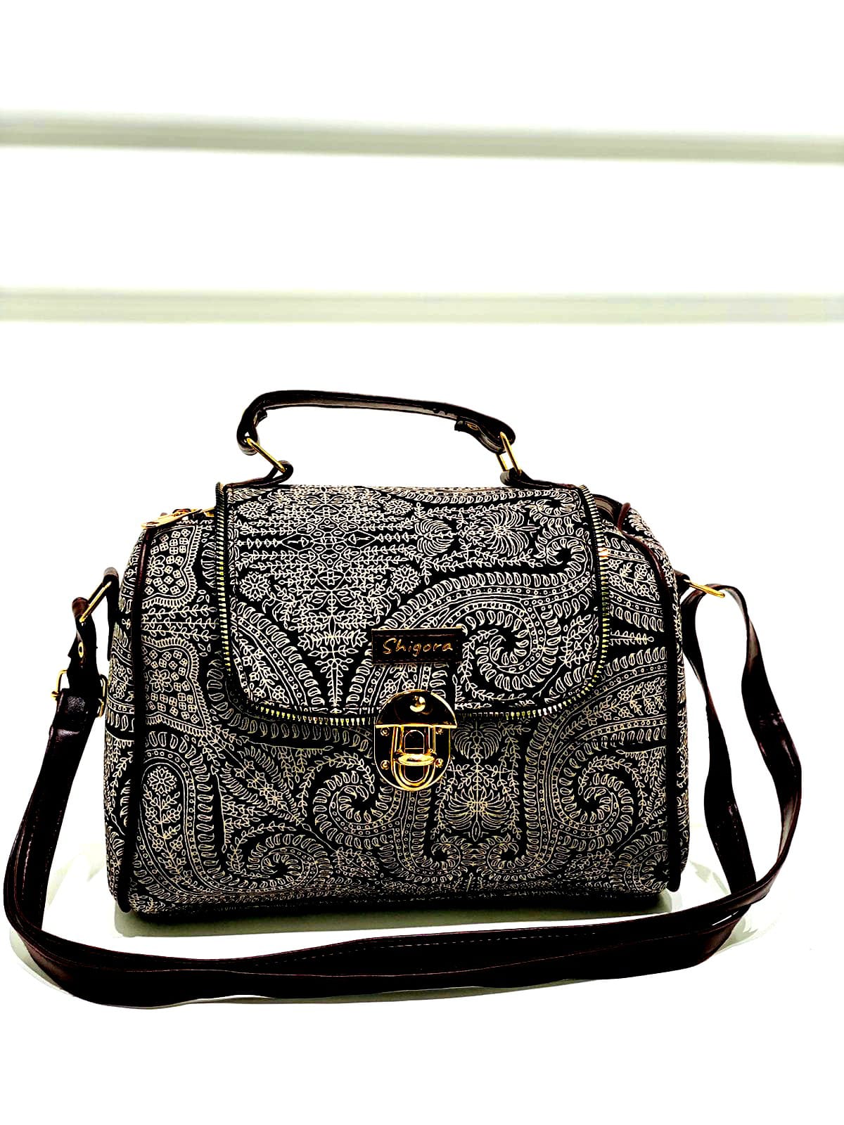 Embroidered Shoulder Bag