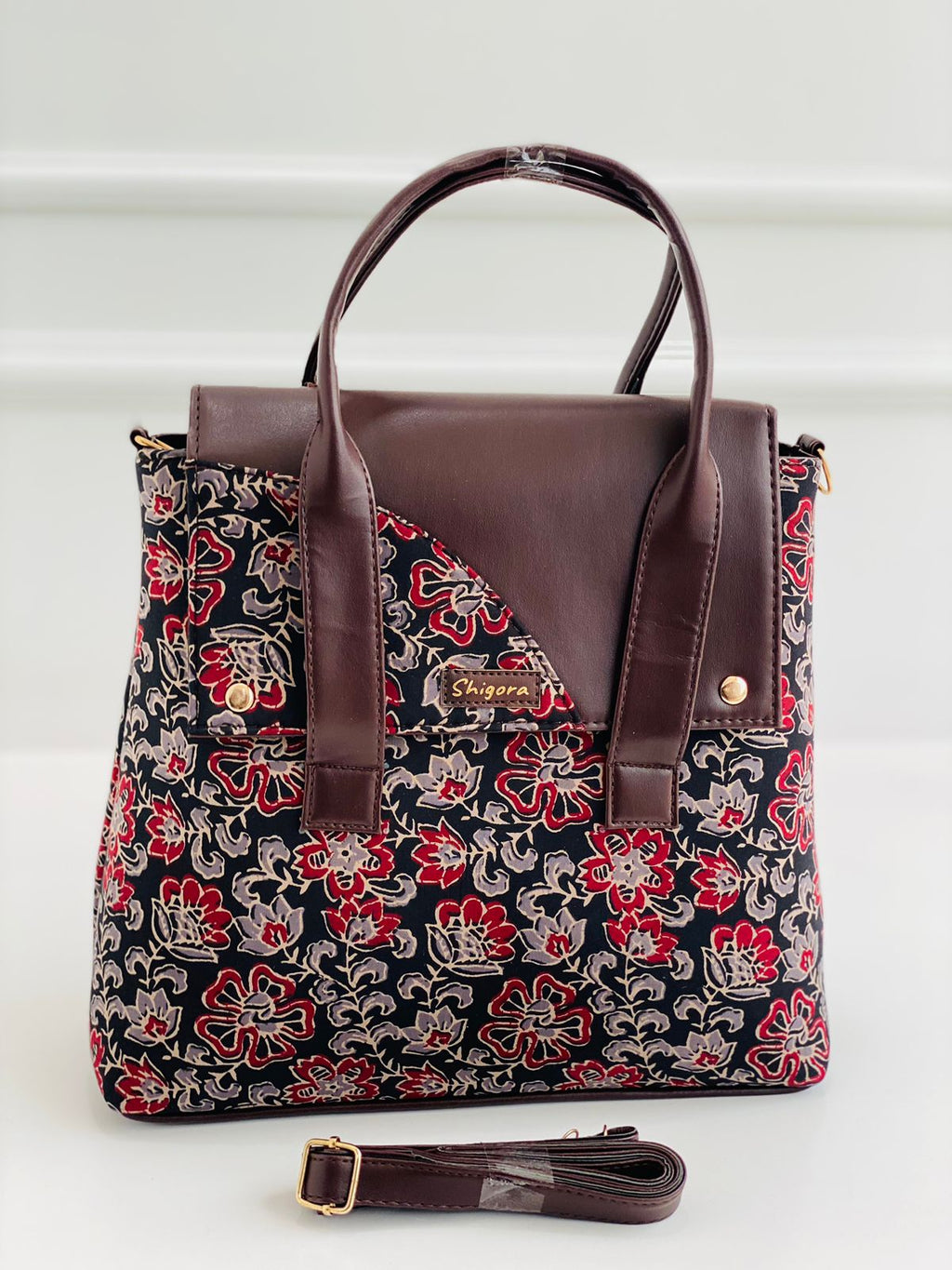 Premium Cotton Office Tote Bag – Lightweight Vegan Leather Laptop Handbag