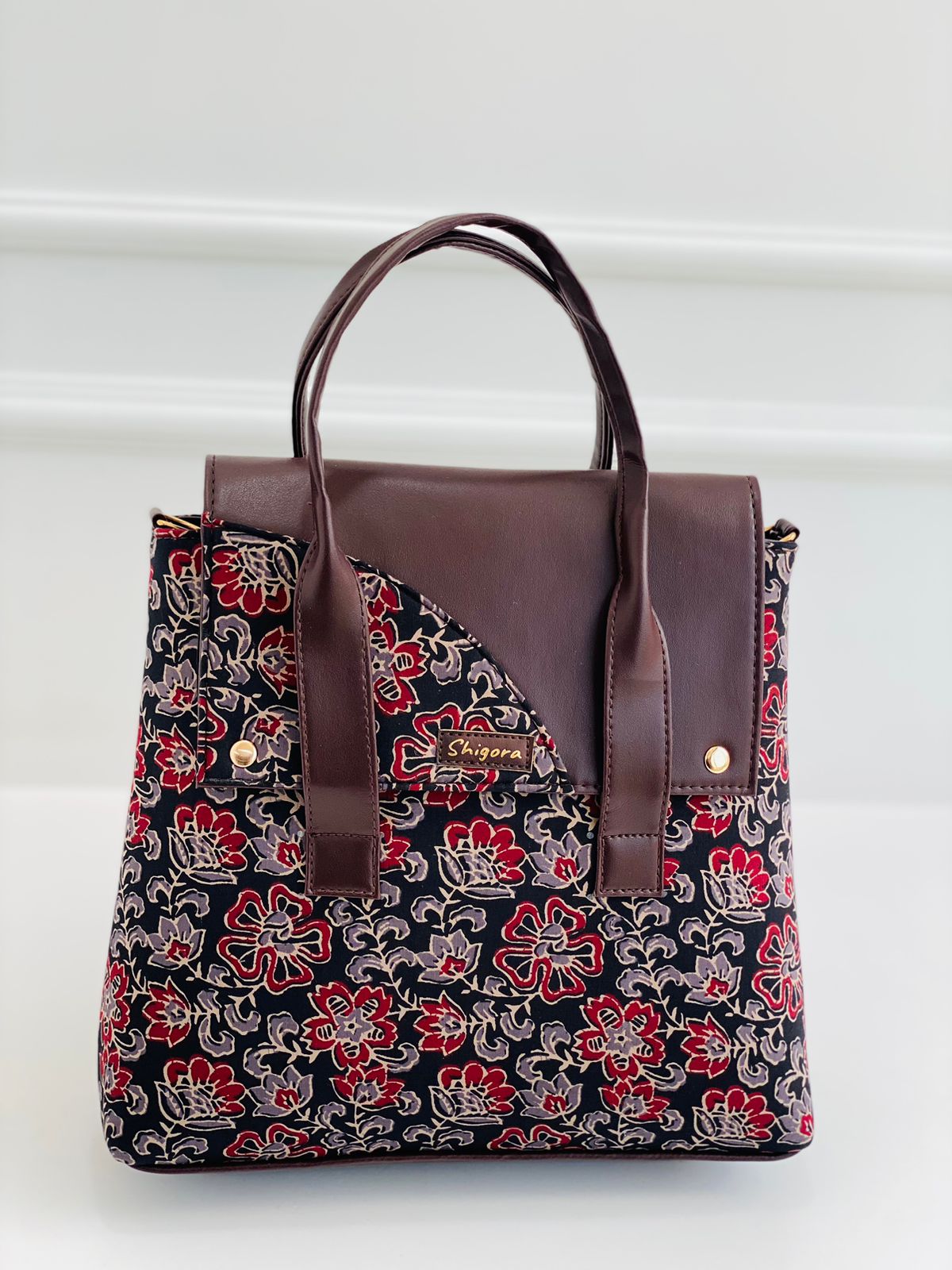 Premium Cotton Office Tote Bag – Lightweight Vegan Leather Laptop Handbag