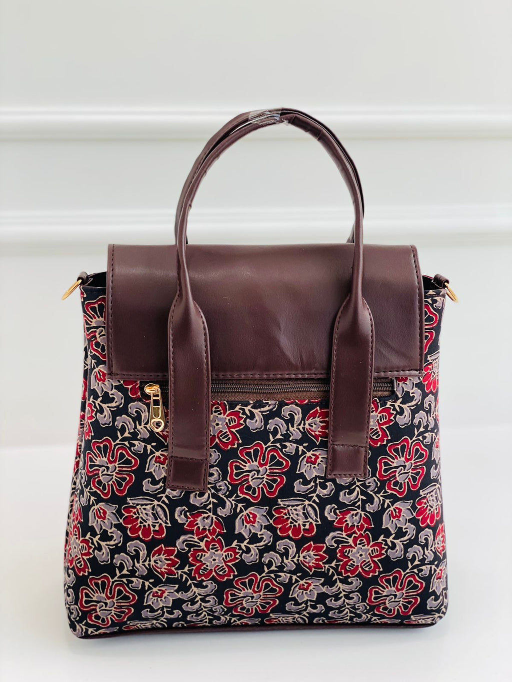 Premium Cotton Office Tote Bag – Lightweight Vegan Leather Laptop Handbag