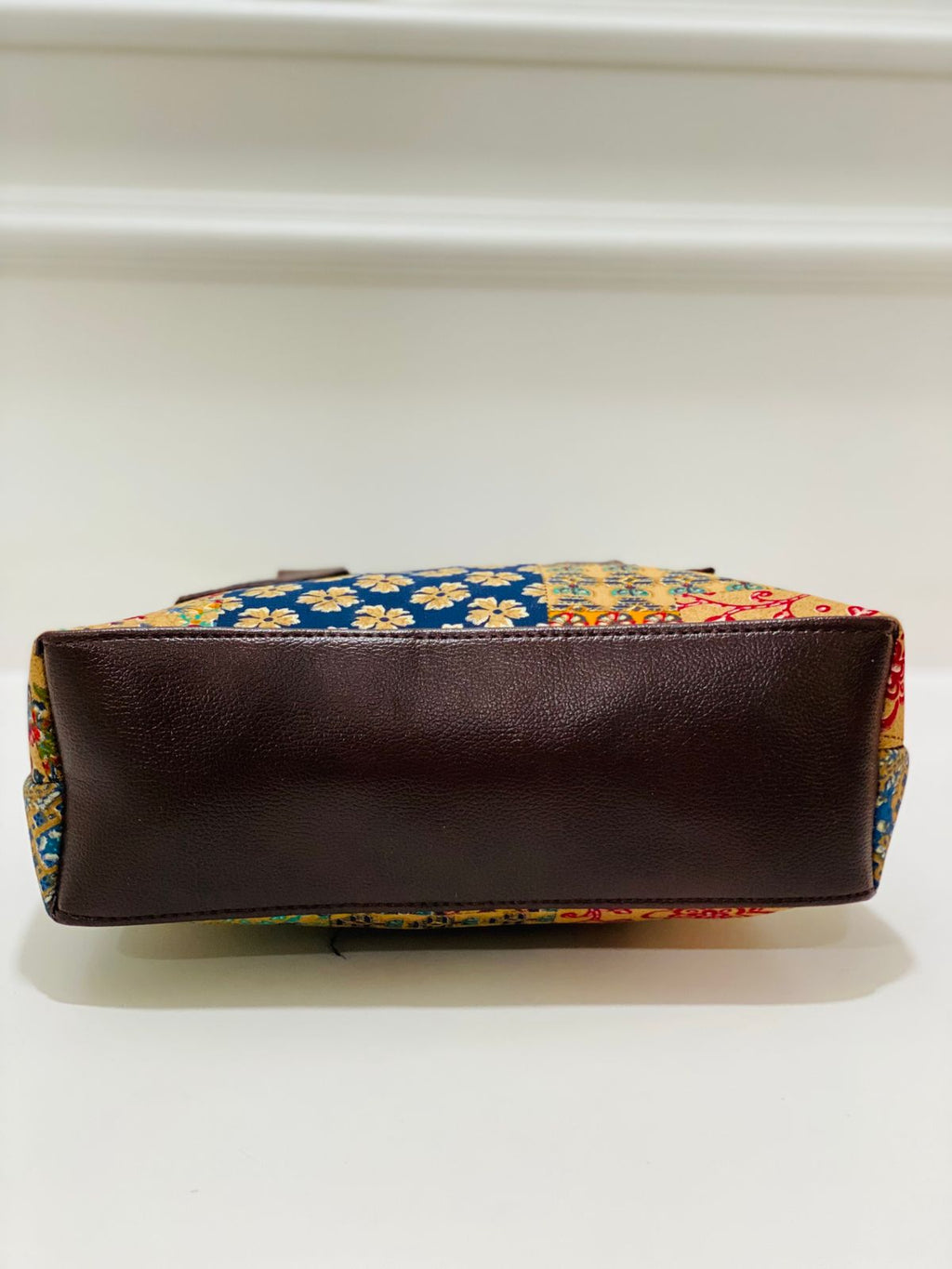 Premium Cotton Office Tote Bag – Yellow Peach Vegan Leather