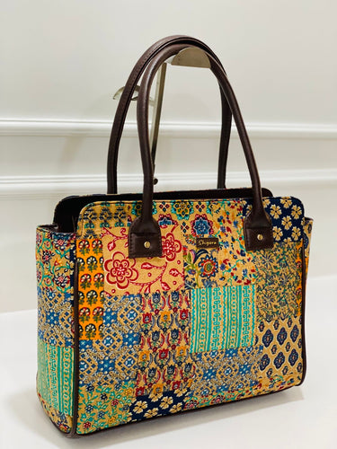 Yellow Sunshine Spacious Classic Office bag with laptop partition - Alternative view