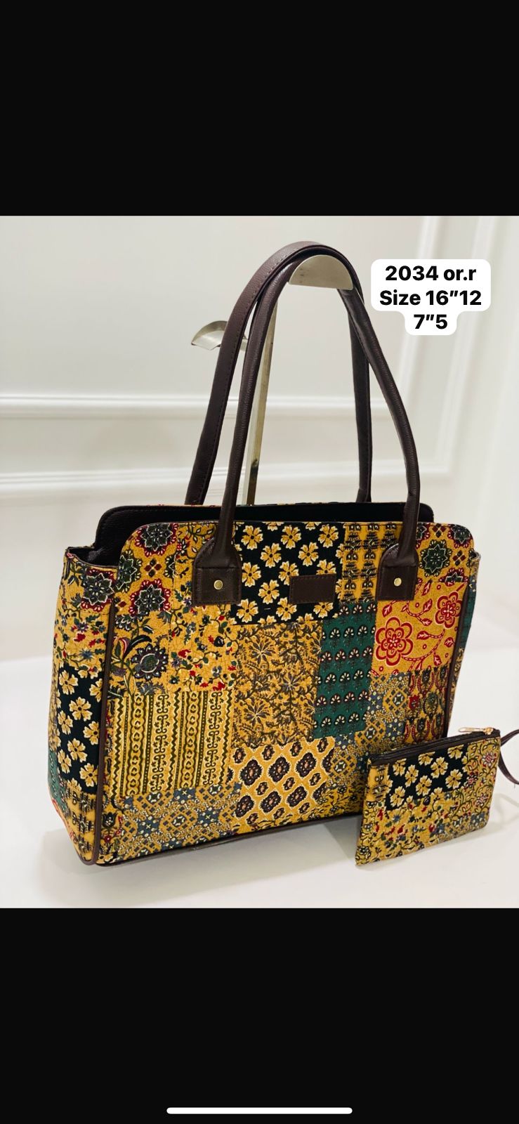 Meadow Green Spacious Classic Office bag with laptop partition