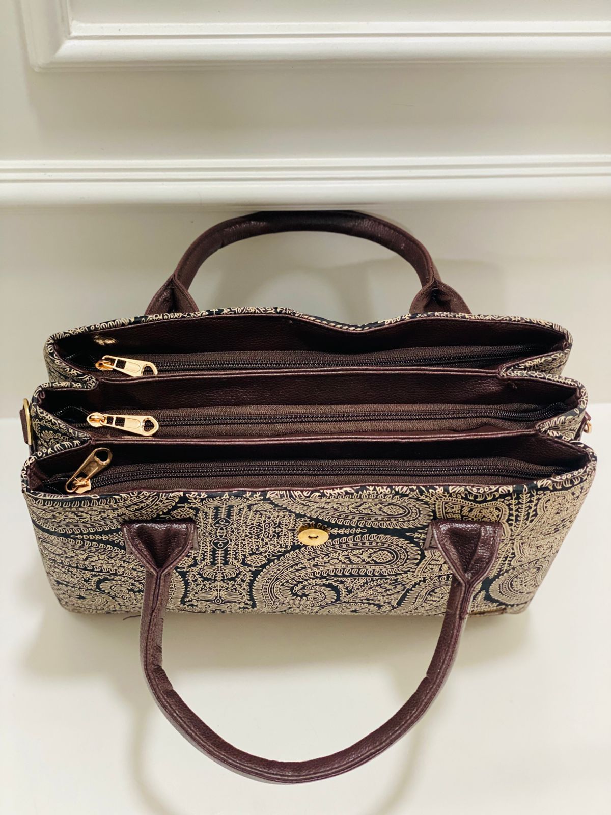 Black Mandala Triple Tier