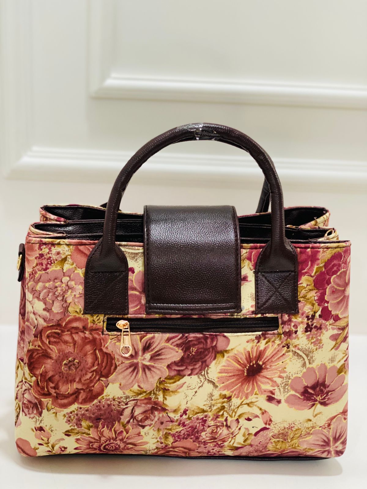 Pink Floral Triple Tier