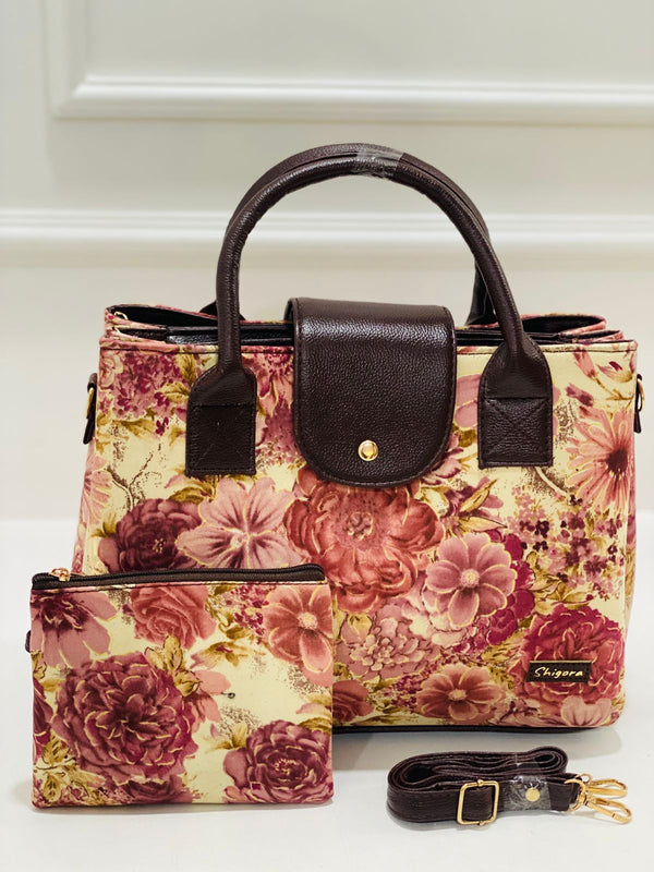 Pink Floral Triple Tier