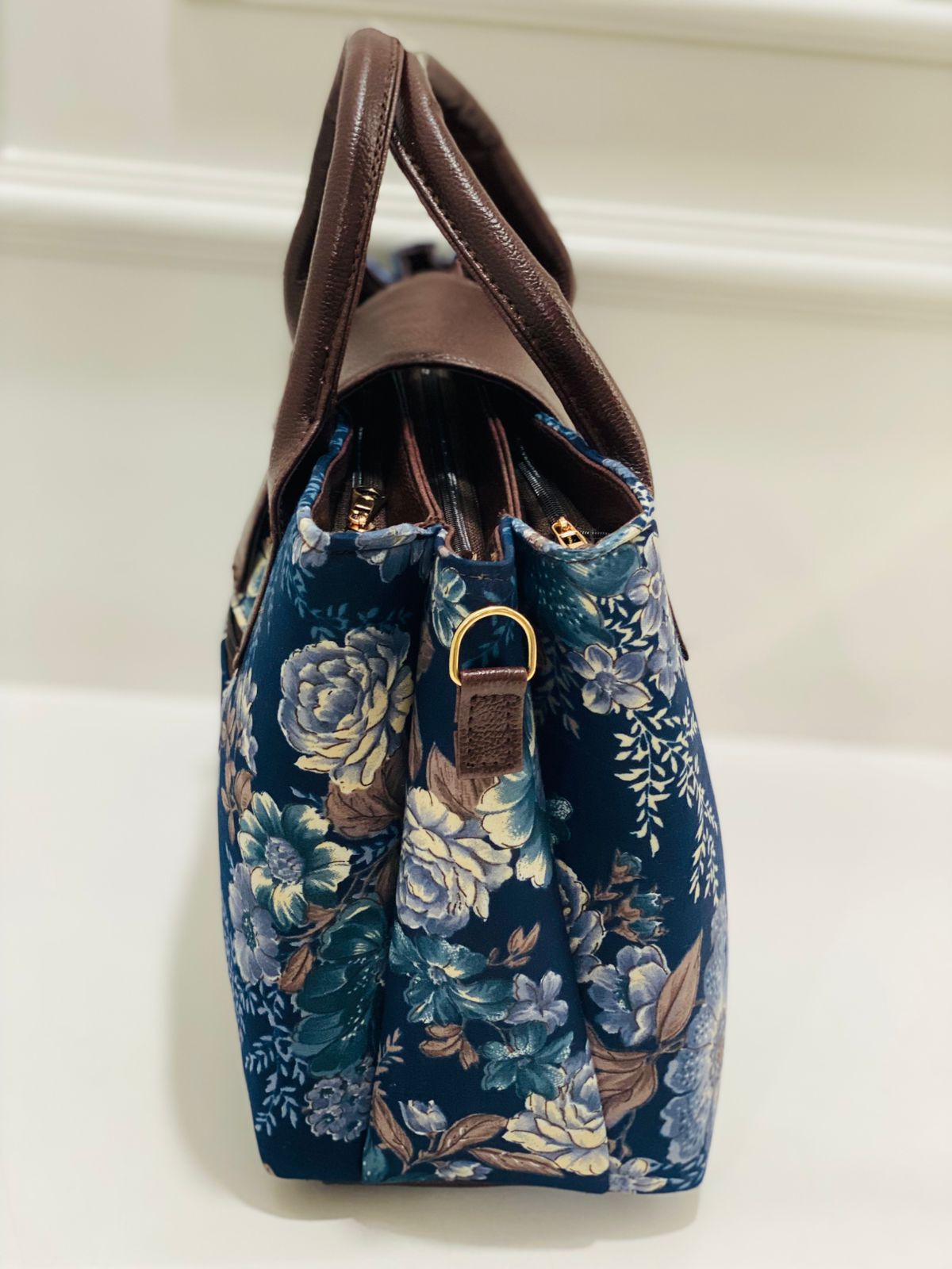 Blue Floral Triple Tier