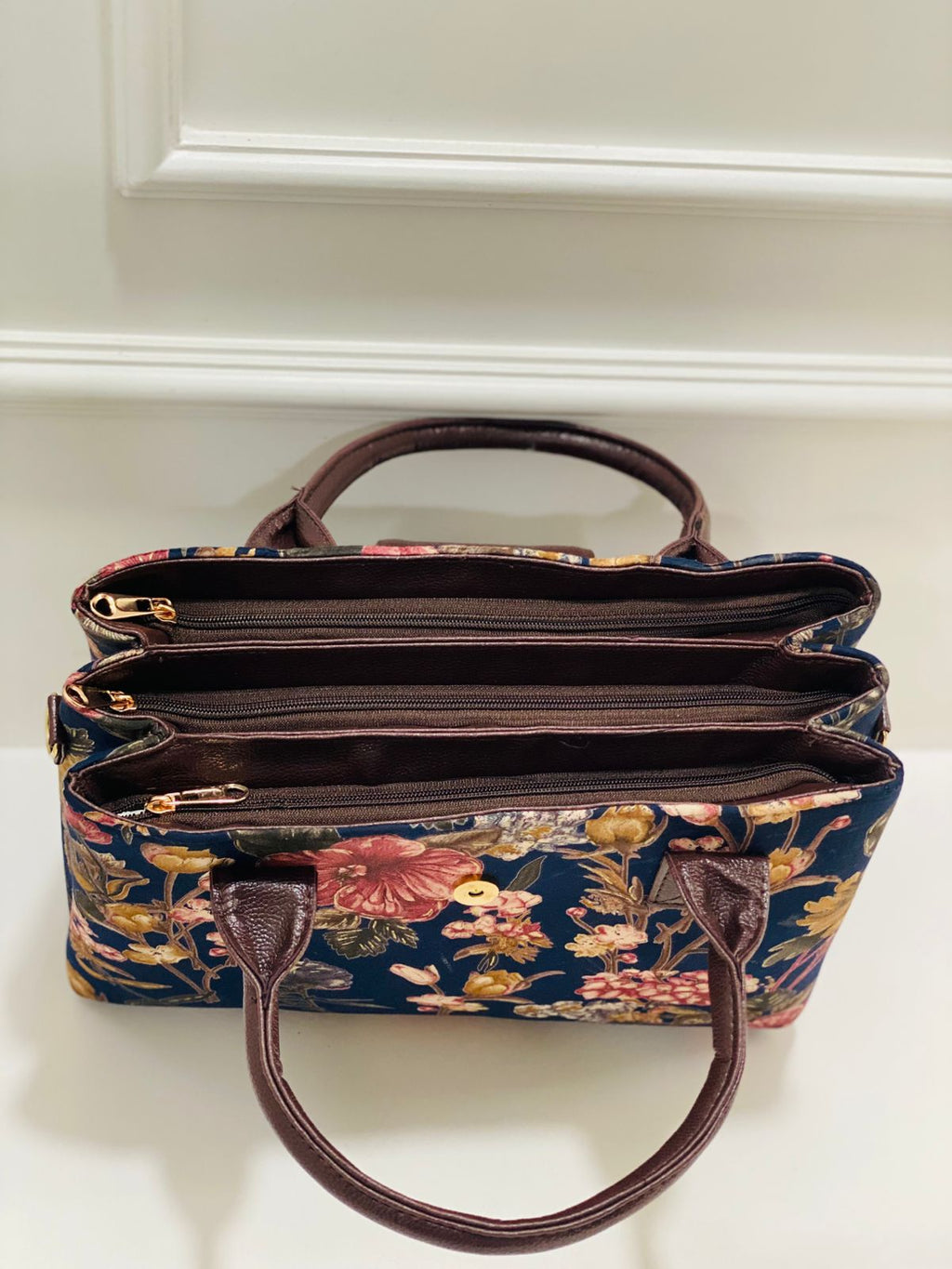 Black  Floral Triple Tier