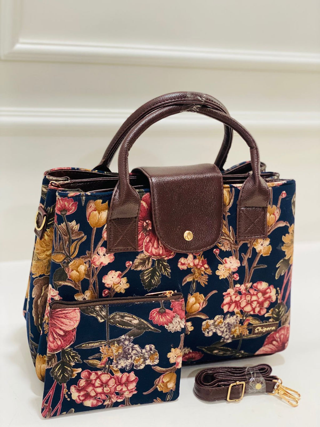 Black  Floral Triple Tier