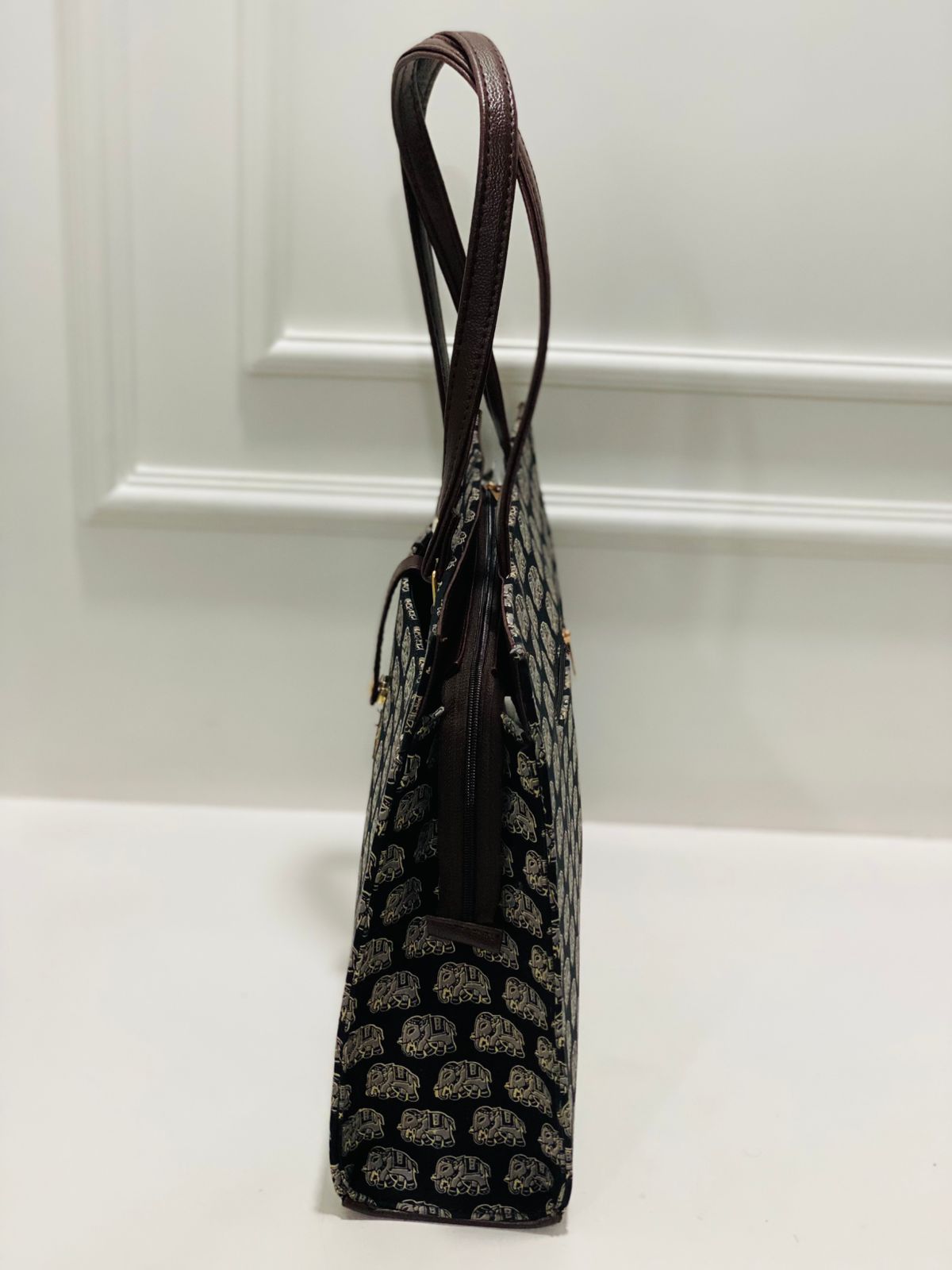 Tusky Black Laptop Statement bag with Pouch