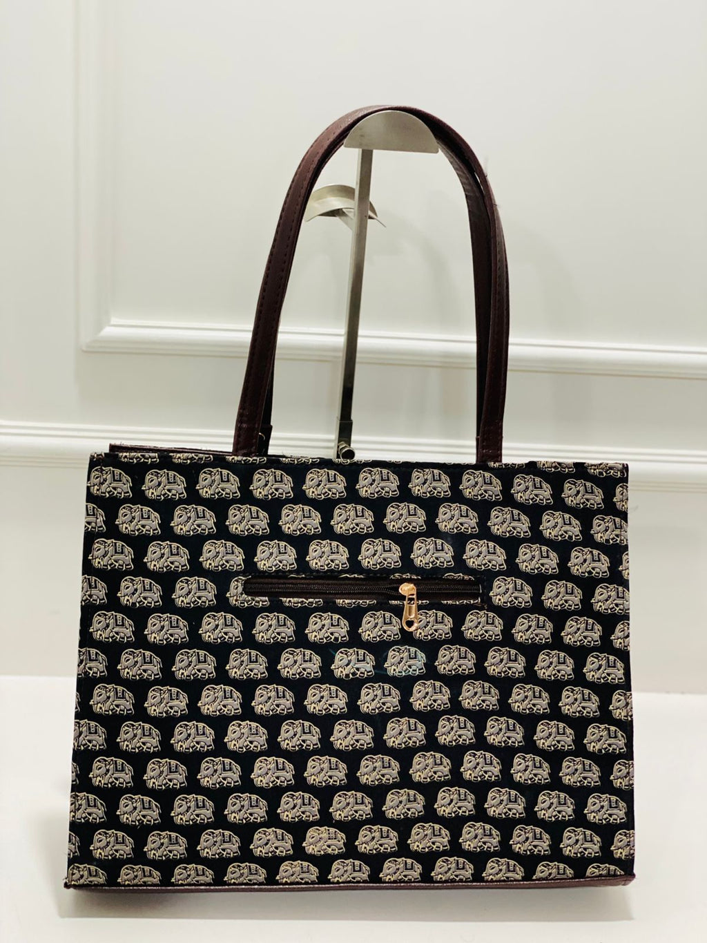 Tusky Black Laptop Statement bag with Pouch