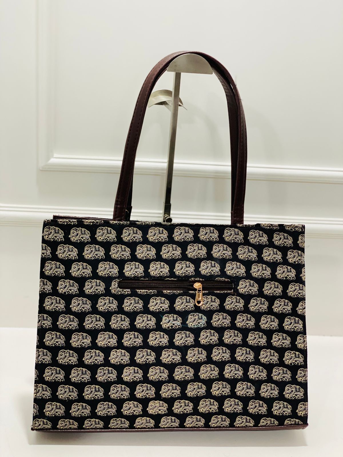 Tusky Black Laptop Statement bag with Pouch