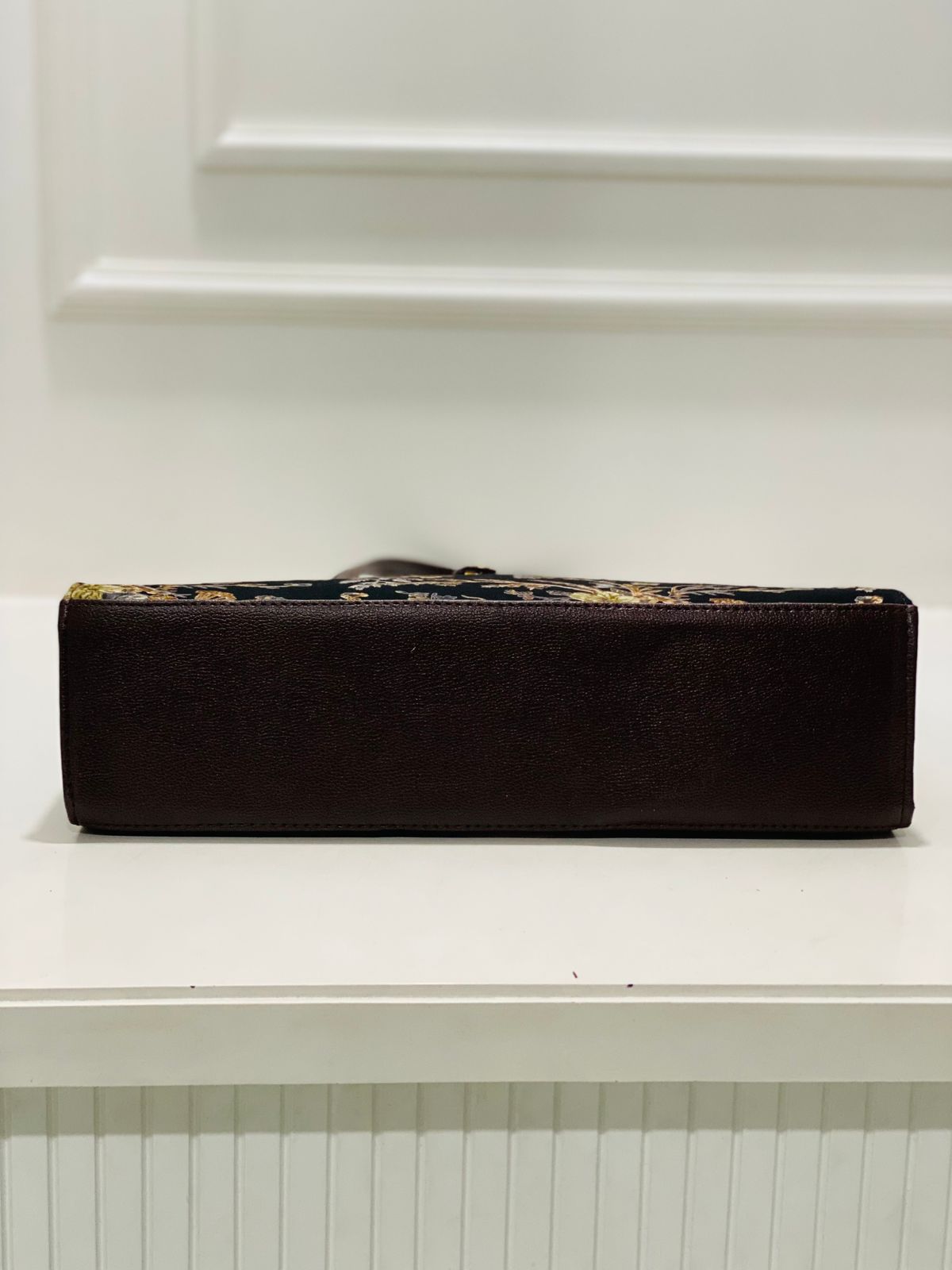 midnight bloom statement laptop bag