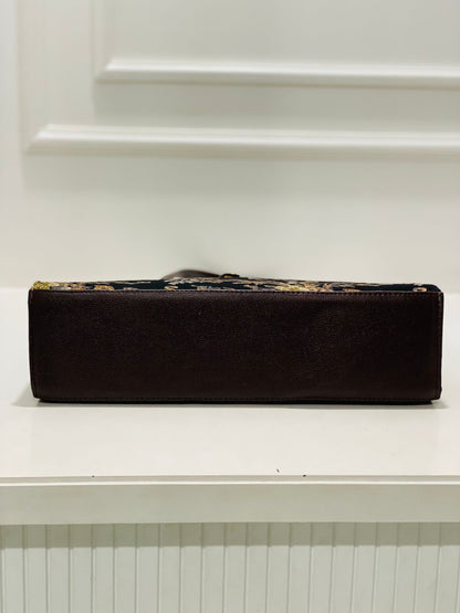 Midnight Bloom Statement Laptop Bag