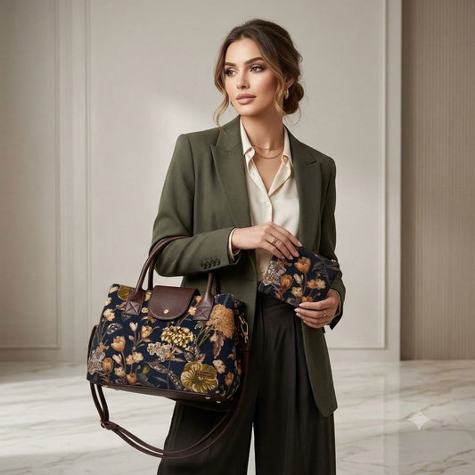 Autumn Blossom Triple Tier Bag