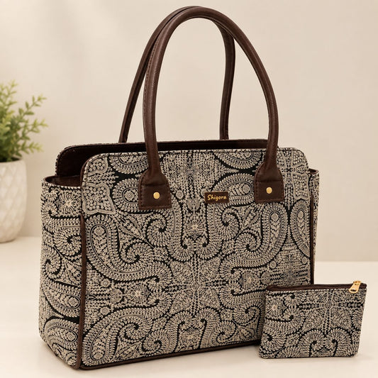 Black Mandla Spacious Laptop Bag