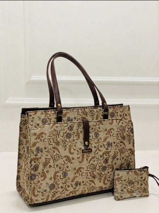 Autumn Bloom Statement Laptop Bag
