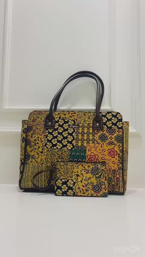 Yellow Sunshine Spacious Classic Office bag with laptop partition