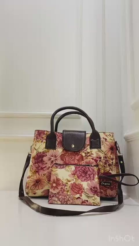 Pink Floral Triple Tier