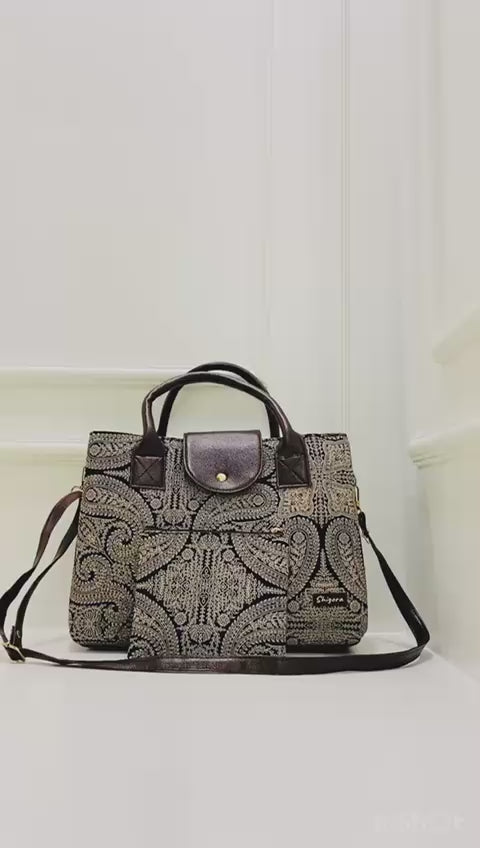 Black Mandala Triple Tier